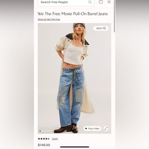 We The Free Moxie Pull-On Barrel Jeans